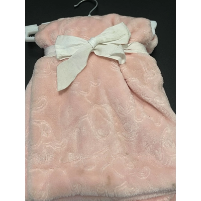 Baby Blanket, Pink w/Elephants