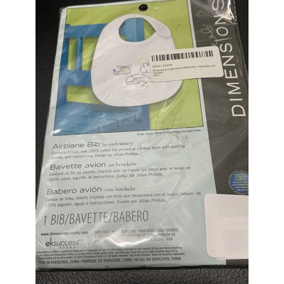 Embroidery Bib Kit, Plane