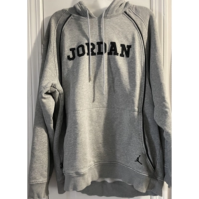 XL Mens Hoodie, Gray Jordan