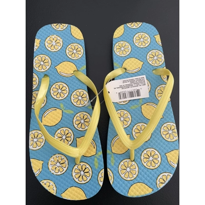 5/6 Womens Flip Flops, Lemons