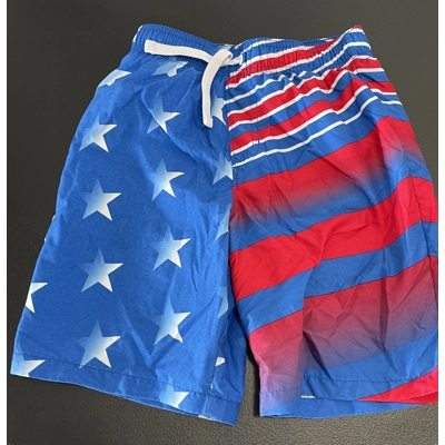 M Boys Swim Trunks, American Flag