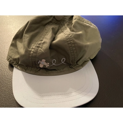 12-24M Boys Hat, Olive Green & Blue, Airplane