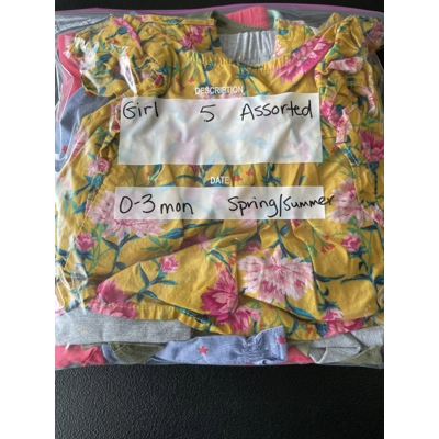 0-3 Months Girls Spring/Summer Clothing Bundle