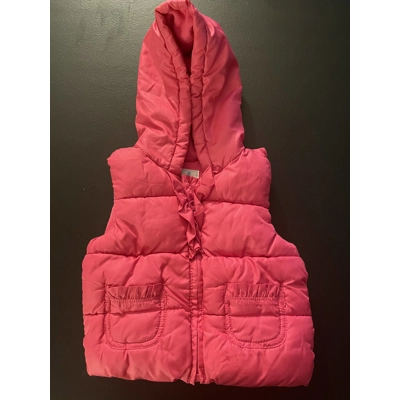 12-18M Girls Puffer Vest, Pink