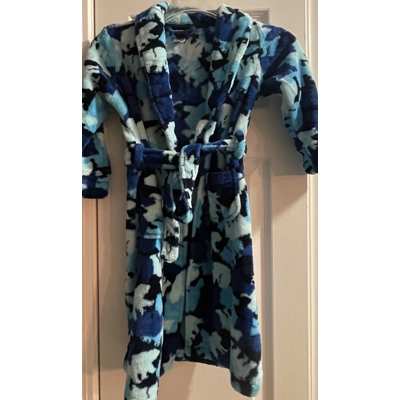 4T Boys Robe, Blue Camo