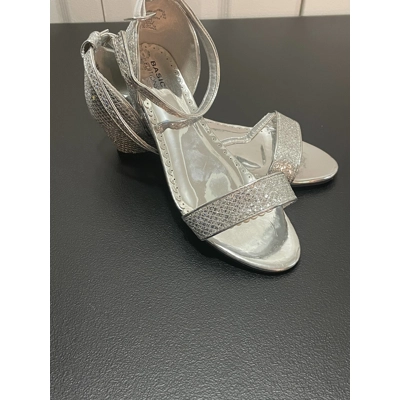 3 M Girls Dress Sandal, Silver Wedge