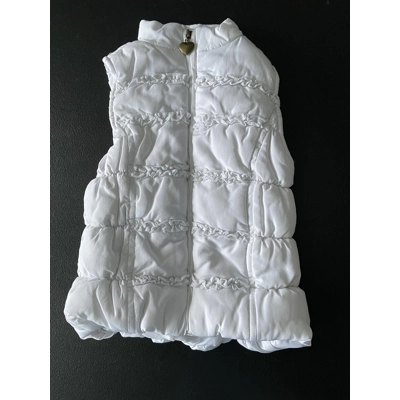 18M Girls Puffer Vest, White