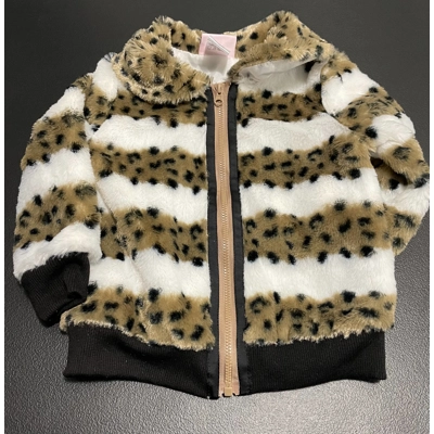 24M Girls Jacket, Fleece Animal Print
