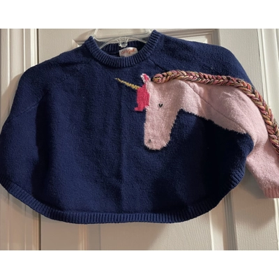 3T Girls Poncho, Unicorn