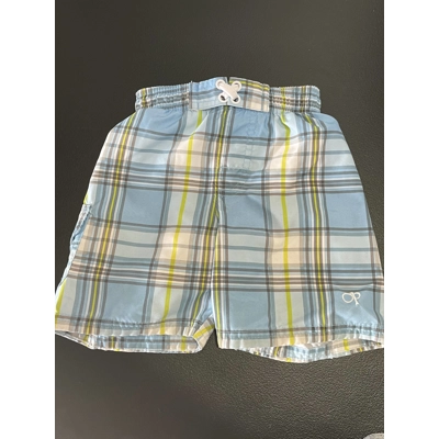 24m Boys Swim Trunks, Blue Plaid