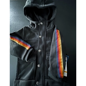 2T Boys Fleece Jacket, Black..