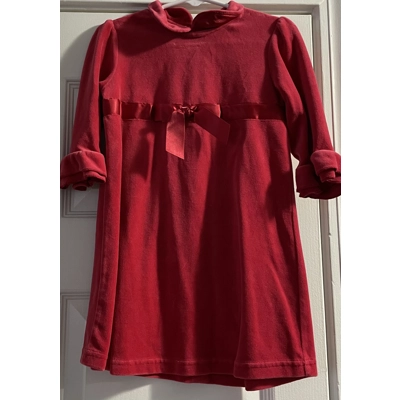 24M Girls Christmas Dress, Red