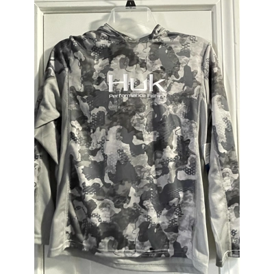 L Youth Hoodie, Grey Camo