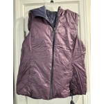 L Womens Vest, Navy/Eggplant