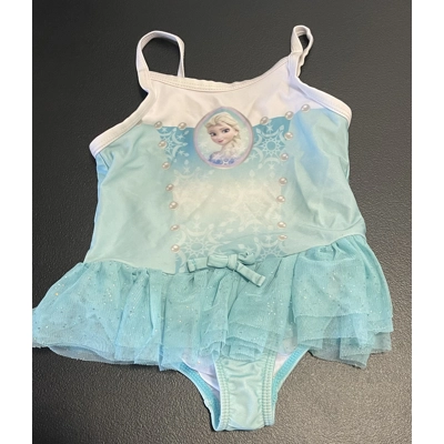 3T Girls Swimsuit, Ice Blue, Elsa