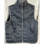 XL Boys Puffer Vest, Reversible (Black Ombré & Heathered Charcoal