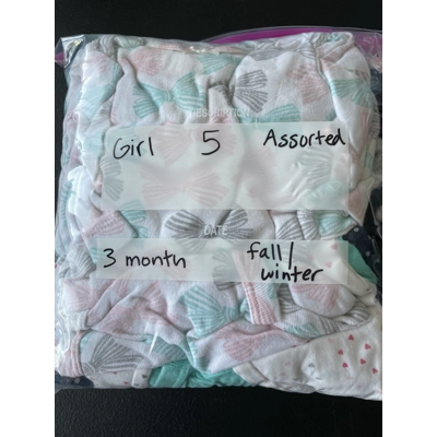 3 Months Girls Fall/Winter Clothing Bundle