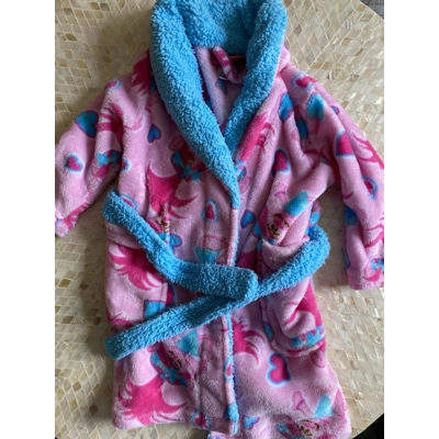 4T Girls Fleece Trolls Robe