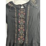 XL (14/16) Girls Dress, Black, Floral