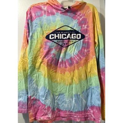 S Youth Hoodie, Tie-dye, Chicago