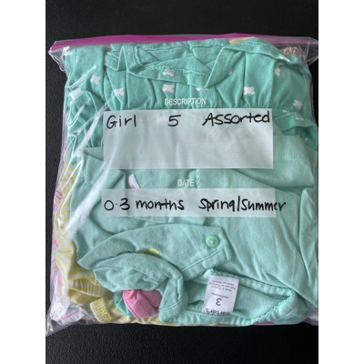 0-3 Months Girls Spring/Summer Clothing Bundle