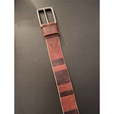 S Mens Belt, Brown Leather