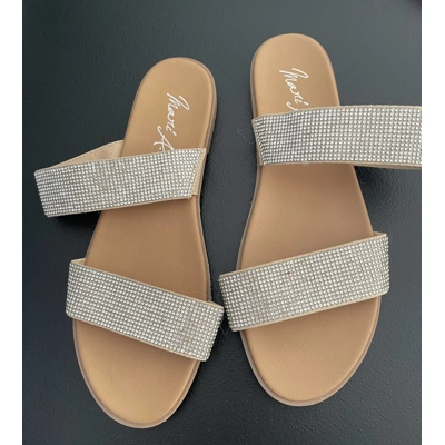 7M Womens Sandals, Rhinestone Straps