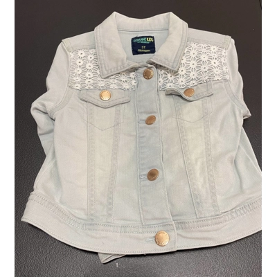 3T Girls Jean Jacket, Crochet Embellishment