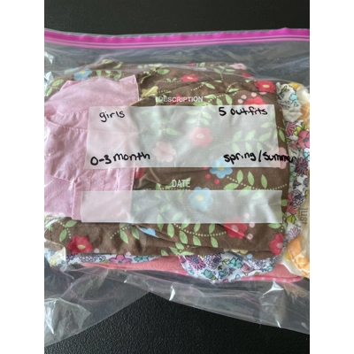 0-3 Months Girls Spring/Summer Clothing Bundle