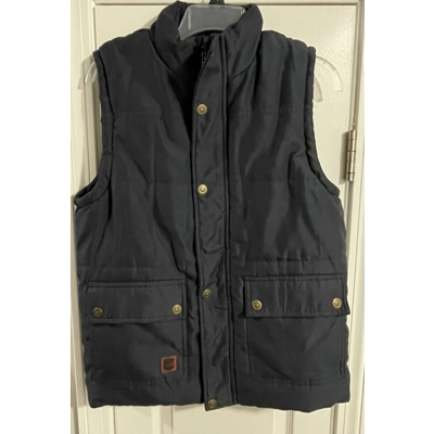 M Womens Puffer Vest, Midnight Blue