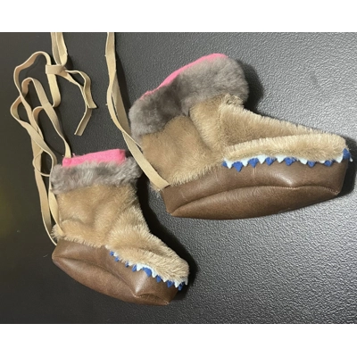 18-24 Months Girls Bootie, Moccasin lace-up