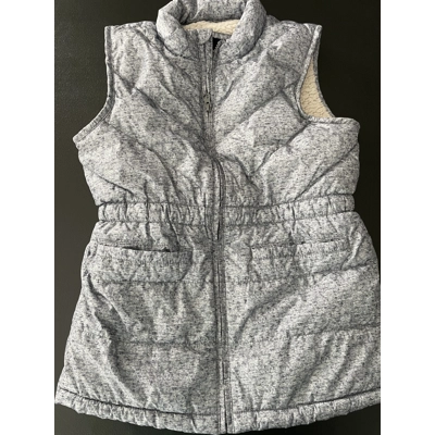 2X Girls Puffer Vest, Marled Indigo
