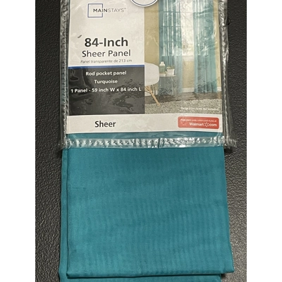 Curtain Sheer, Turquoise