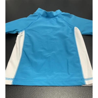 18M Boys Rash Guard, Blue & White