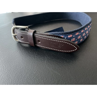M/L Boys Belt, Navy Americana