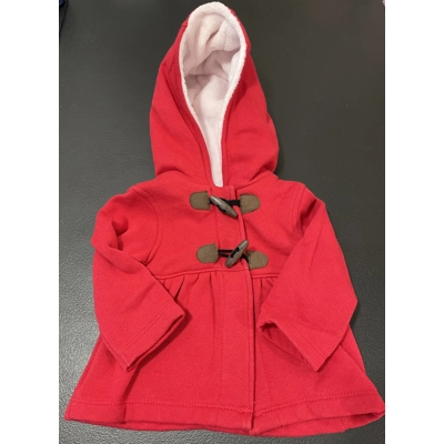 6 Months Girls Lightweight Coat, Red