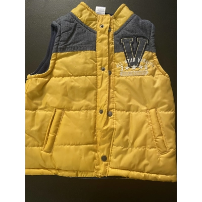 4 Boys Puffer Vest, Yellow