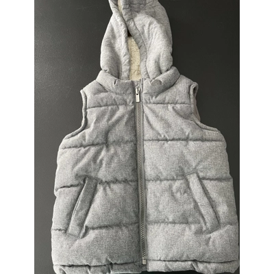 4T Boys Puffer Vest, Gray