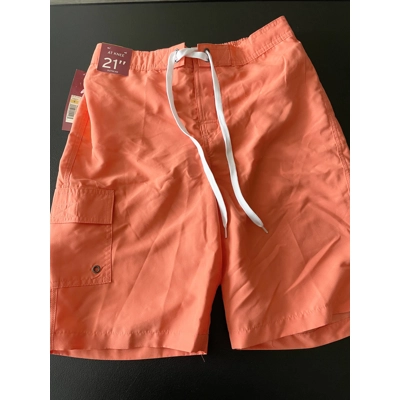S Mens Swim Trunks, Orange