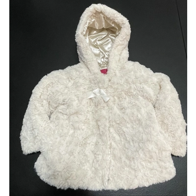 24M Girls Coat, Winter White Fleece