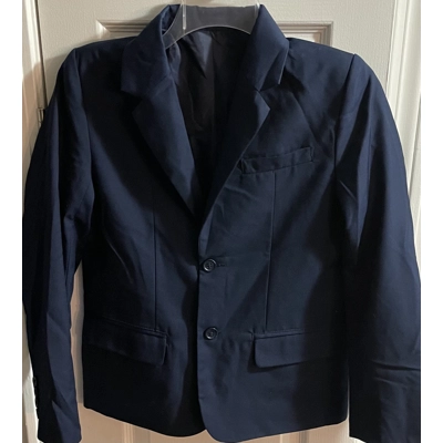 10 Boys Suit Coat, Navy