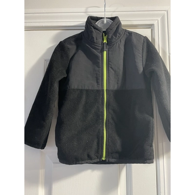 4T Boys Fleece Jacket, Black