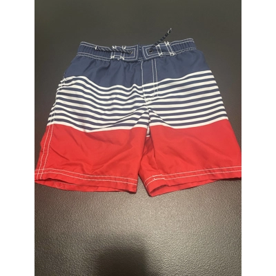 4T Boys Swim Trunks, Americana Striped