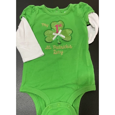 6-9 Months Girls Onesie, 1st St Patrick’s Day