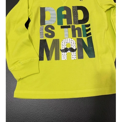 2T Boys Long Sleeve Shirt, Dad is the Man