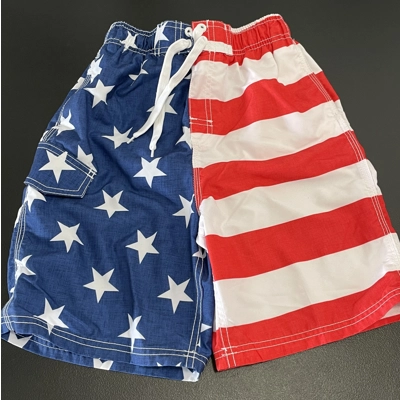 M Boys Swim Trunks, American Flag