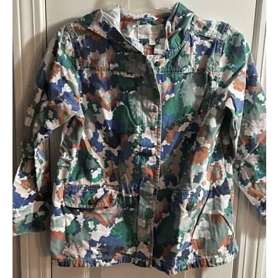 10/12 Girls Denim Jacket, Camo