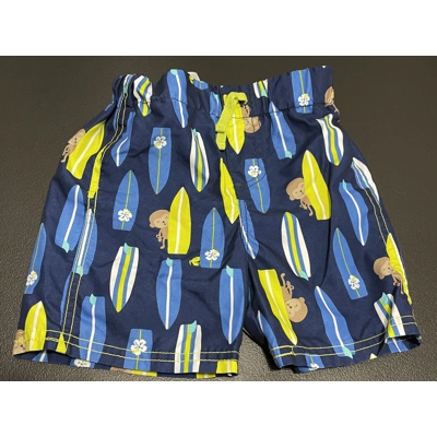 4T Boys Swim Trunks, Blue, Monkeys