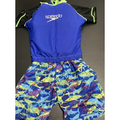 L Swim Trainer, Blue w/Sharks