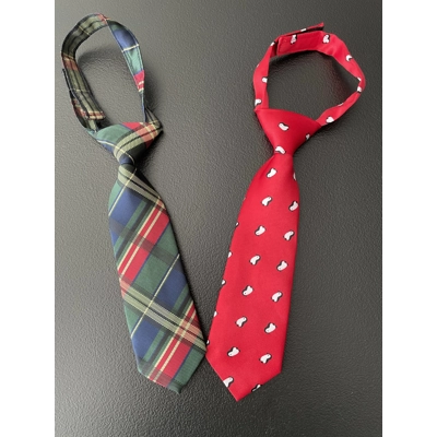 6-18m Boys Tie 2pk, Plaid & Penguins